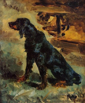 Dun un setter gordon perteneciente al conde Alphonse de Toulouse Lautrec 1881 Toulouse Lautrec Henri de Pinturas al óleo